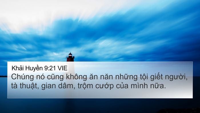 Khải Huyền 9:21 VIE Bible Verse Image