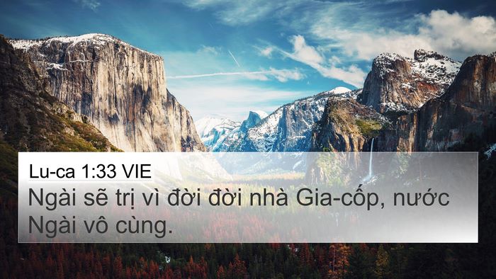 Lu-ca 1:33 VIE Bible Verse Image