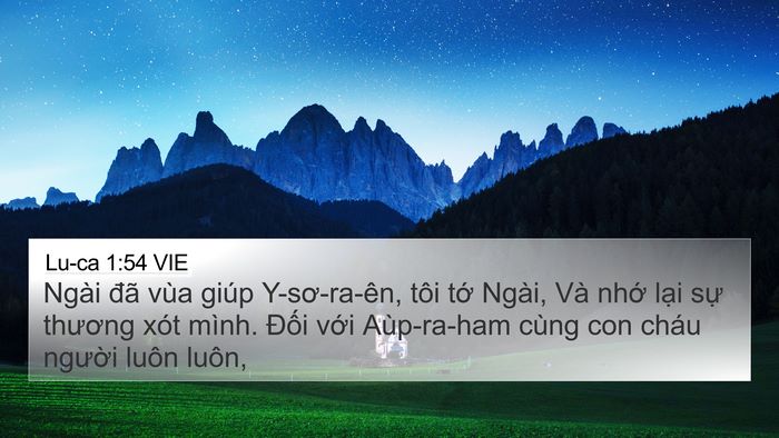 Lu-ca 1:54 VIE Bible Verse Image