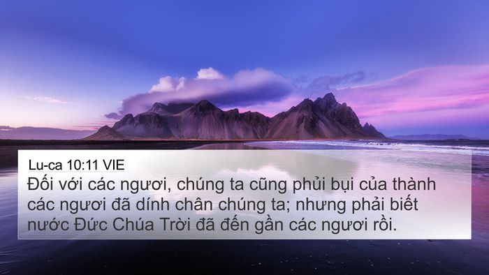 Lu-ca 10:11 VIE Bible Verse Image