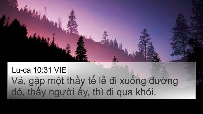 Lu-ca 10:31 VIE Bible Verse Image