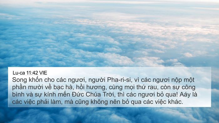 Lu-ca 11:42 VIE Bible Verse Image