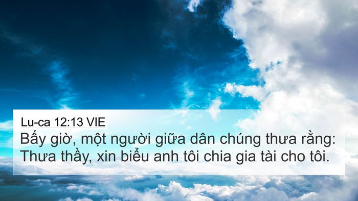 Lu-ca 12:13 VIE Bible Verse Image