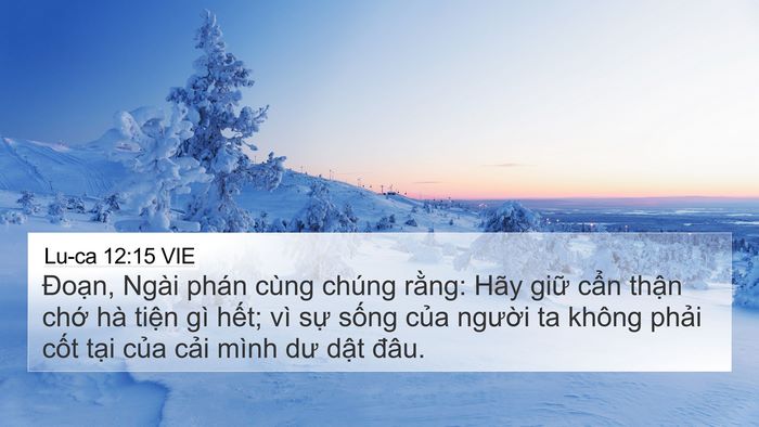 Lu-ca 12:15 VIE Bible Verse Image