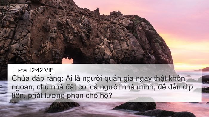 Lu-ca 12:42 VIE Bible Verse Image