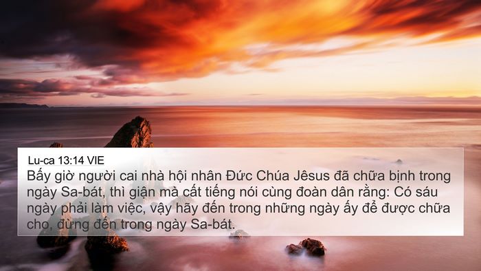 Lu-ca 13:14 VIE Bible Verse Image