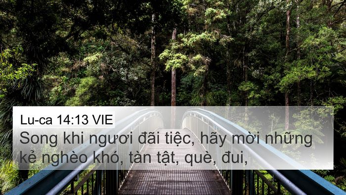 Lu-ca 14:13 VIE Bible Verse Image