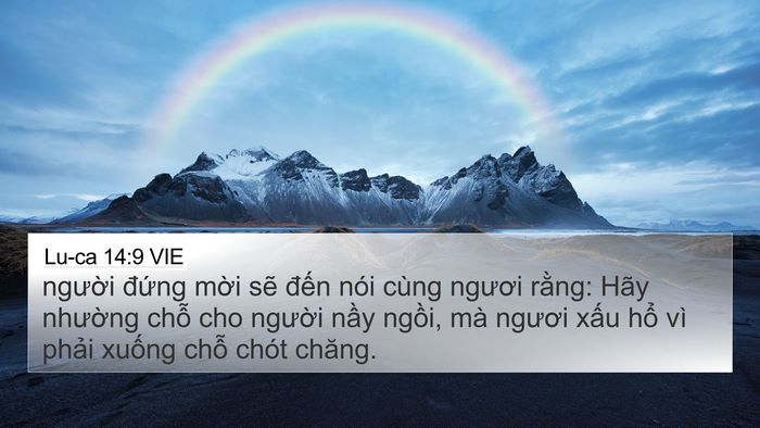 Lu-ca 14:9 VIE 4K Wallpaper - người đứng mời sẽ đến nói cùng - 4K Wallpaper Bible Verse