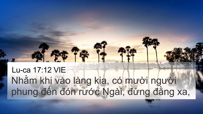 Lu-ca 17:12 VIE Bible Verse Image
