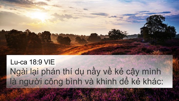 Lu-ca 18:9 VIE Bible Verse Image