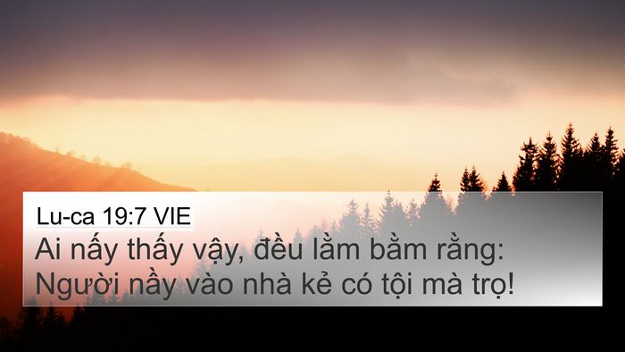 Lu-ca 19:7 VIE Bible Verse Image