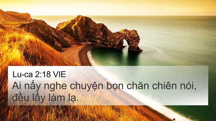 Lu-ca 2:18 VIE 4K Wallpaper - Ai nấy nghe chuyện bọn chăn chiên nói, - 4K Wallpaper Bible Verse