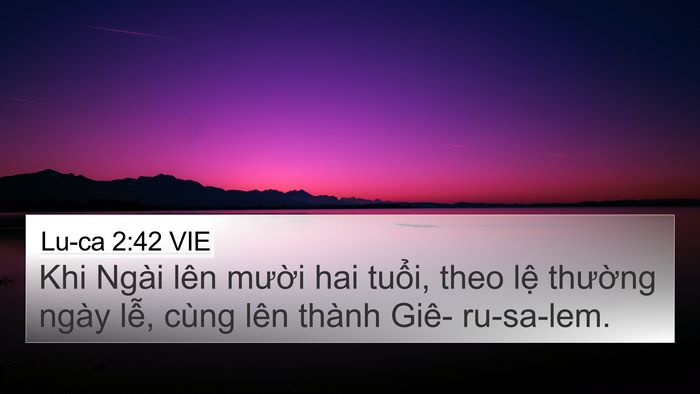 Lu-ca 2:42 VIE Bible Verse Image