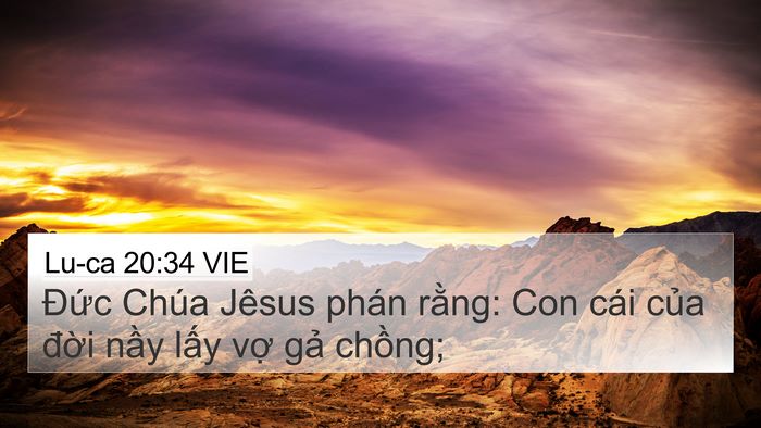 Lu-ca 20:34 VIE Bible Verse Image
