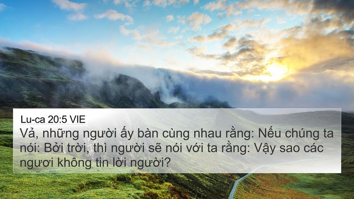 Lu-ca 20:5 VIE 4K Wallpaper - Vả, những người ấy bàn cùng nhau - 4K Wallpaper Bible Verse