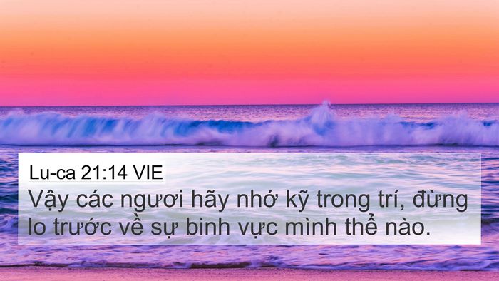 Lu-ca 21:14 VIE Bible Verse Image
