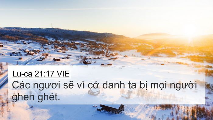 Lu-ca 21:17 VIE Bible Verse Image