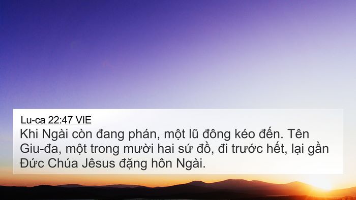Lu-ca 22:47 VIE Bible Verse Image
