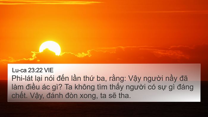 Lu-ca 23:22 VIE Bible Verse Image