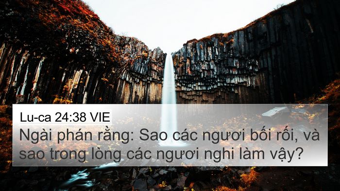 Lu-ca 24:38 VIE Bible Verse Image