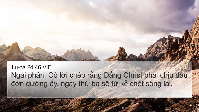 Lu-ca 24:46 VIE Bible Verse Image