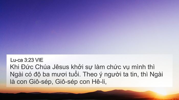 Lu-ca 3:23 VIE Bible Verse Image