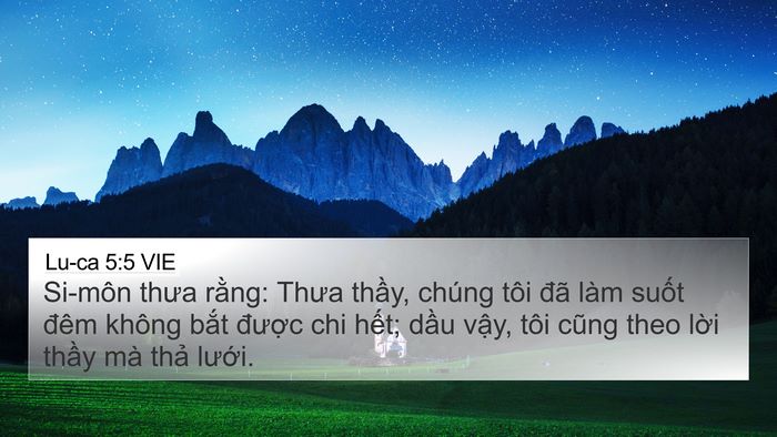 Lu-ca 5:5 VIE Bible Verse Image