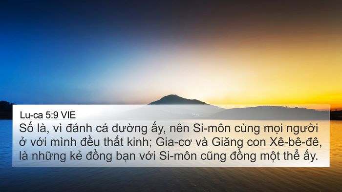 Lu-ca 5:9 VIE Bible Verse Image