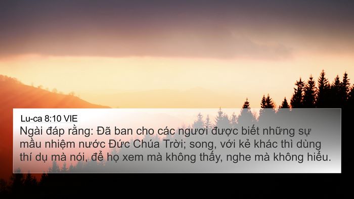 Lu-ca 8:10 VIE Bible Verse Image