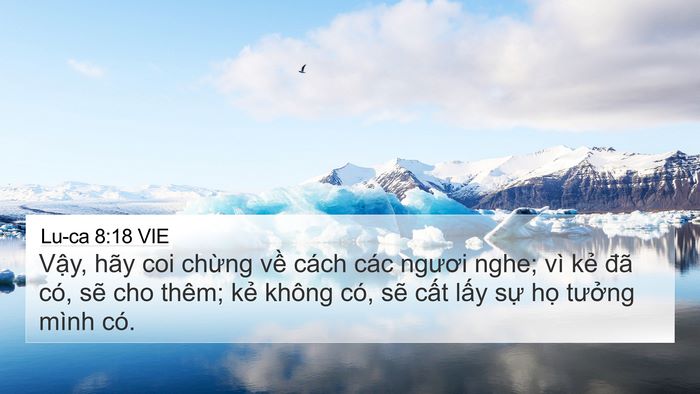 Lu-ca 8:18 VIE Bible Verse Image