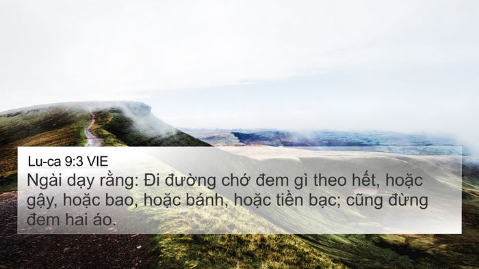 Lu-ca 9:3 VIE Bible Verse Image