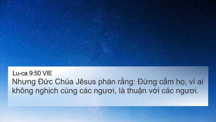 Lu-ca 9:50 VIE Bible Verse Image