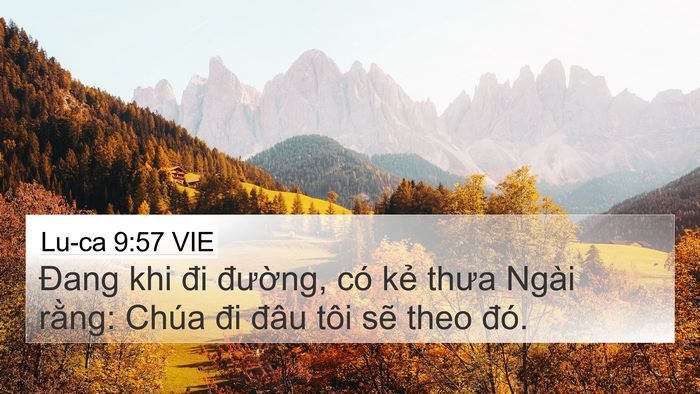Lu-ca 9:57 VIE Bible Verse Image