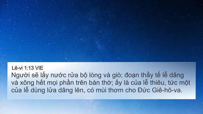 Lê-vi 1:13 VIE Bible Verse Image