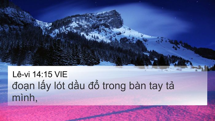 Lê-vi 14:15 VIE Bible Verse Image