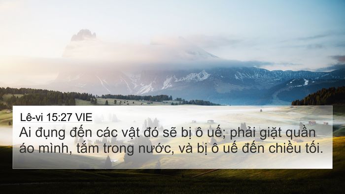 Lê-vi 15:27 VIE Bible Verse Image