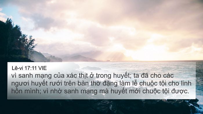 Lê-vi 17:11 VIE Bible Verse Image