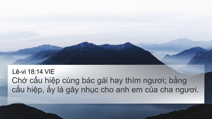 Lê-vi 18:14 VIE Bible Verse Image
