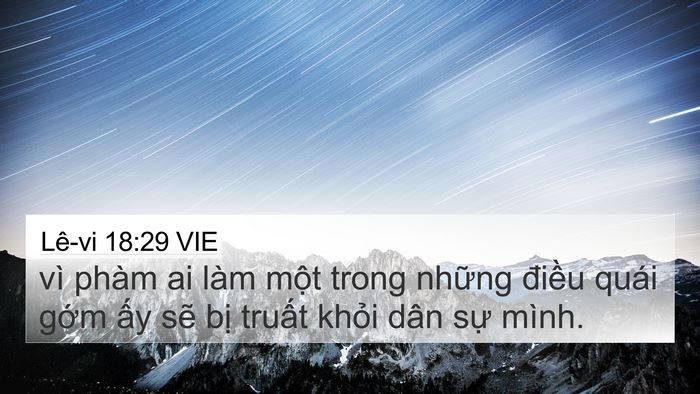 Lê-vi 18:29 VIE 4K Wallpaper - vì phàm ai làm một trong những điều - 4K Wallpaper Bible Verse