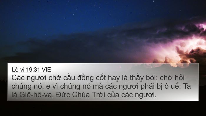 Lê-vi 19:31 VIE Bible Verse Image
