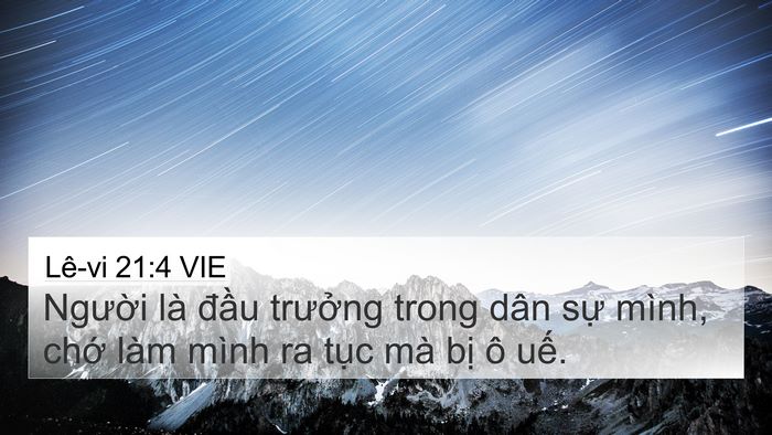 Lê-vi 21:4 VIE 4K Wallpaper - Người là đầu trưởng trong dân sự - 4K Wallpaper Bible Verse