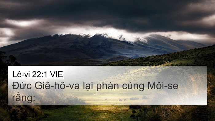 Lê-vi 22:1 VIE Bible Verse Image