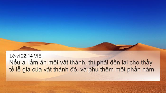 Lê-vi 22:14 VIE Bible Verse Image
