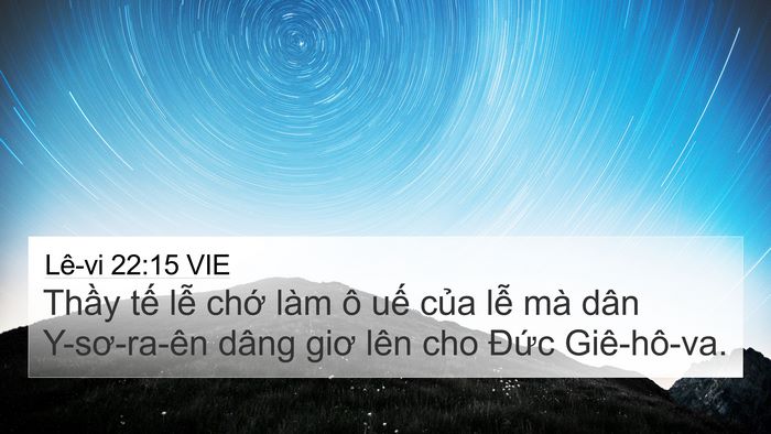 Lê-vi 22:15 VIE Bible Verse Image
