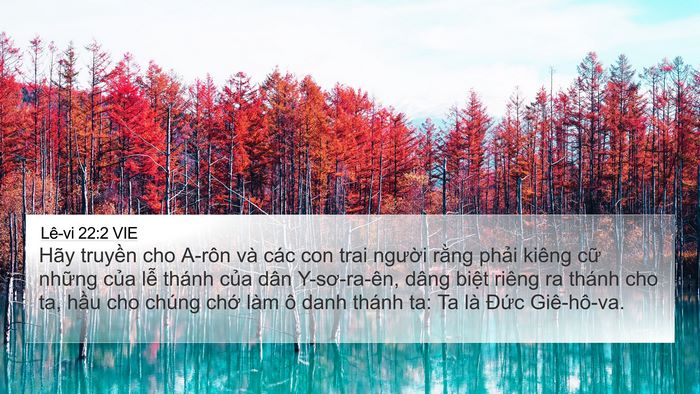 Lê-vi 22:2 VIE 4K Wallpaper - Hãy truyền cho A-rôn và các con trai - 4K Wallpaper Bible Verse