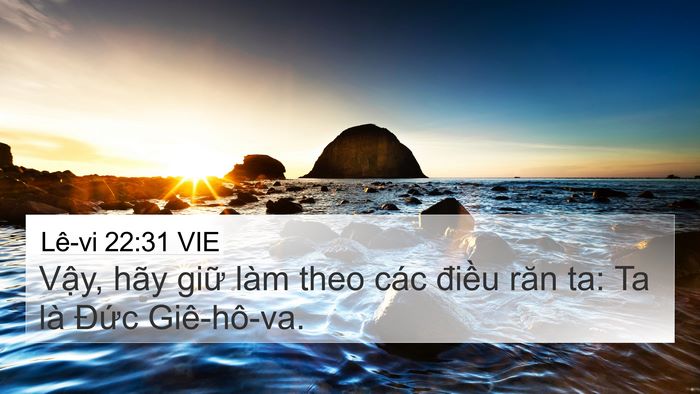 Lê-vi 22:31 VIE Bible Verse Image