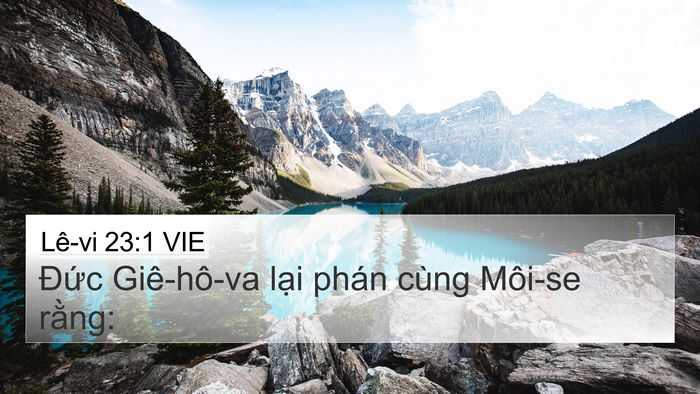 Lê-vi 23:1 VIE Bible Verse Image