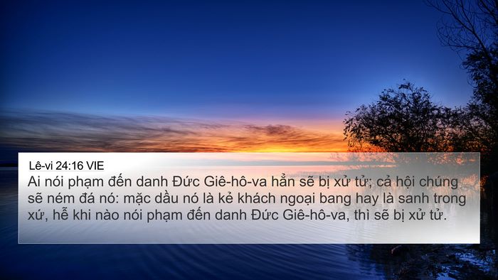Lê-vi 24:16 VIE Bible Verse Image