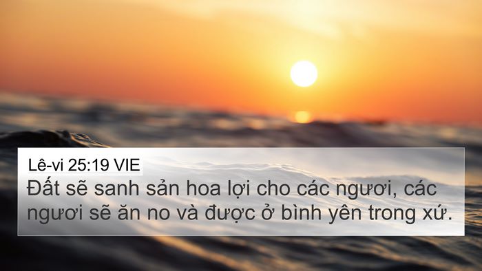 Lê-vi 25:19 VIE 4K Wallpaper - Đất sẽ sanh sản hoa lợi cho các - 4K Wallpaper Bible Verse
