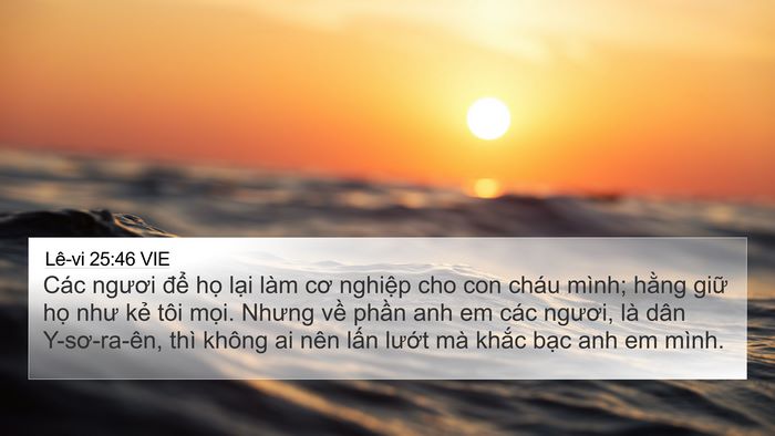Lê-vi 25:46 VIE Bible Verse Image